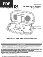 Portable Stereo Speakers For Your Ipod: Model Ih29