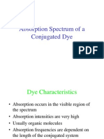 Absorption Spectrum of A Conjugated Dye