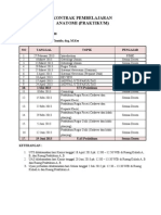 Kontrak Pembelajaran Anatomi (Praktikum)