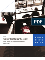 HRW Mexicowarondrugs 2011