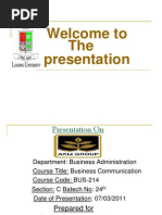 Download Presentation on Akij Group by Nafis Hasan Shamit SN132987234 doc pdf