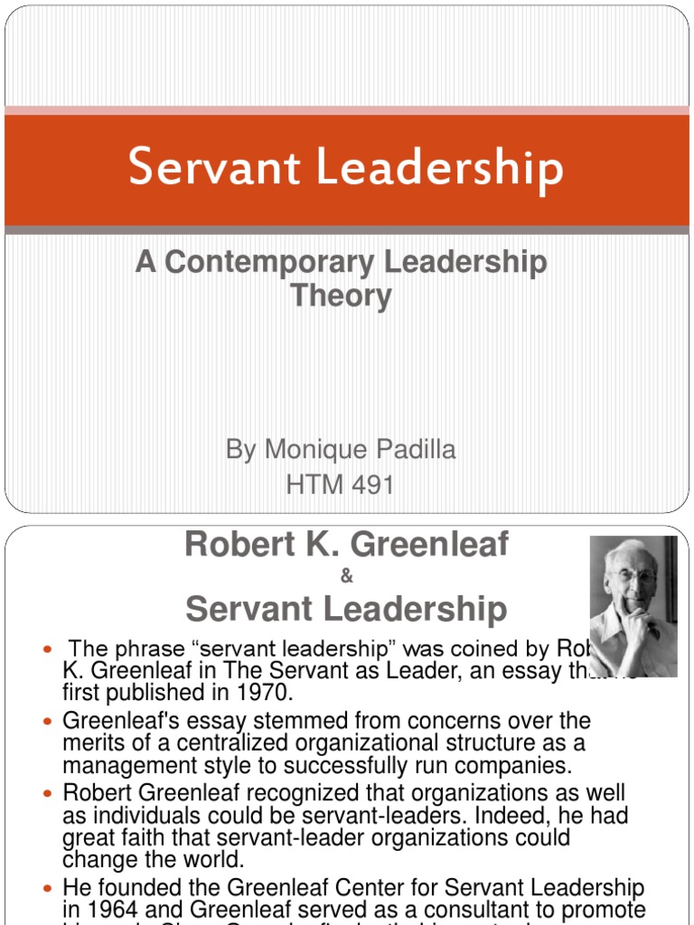 Understanding Servant Leadership Principles | PDF | Servant Leadership ...