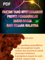 Faktor Yg Mempengaruhi Penggubalan Dasar