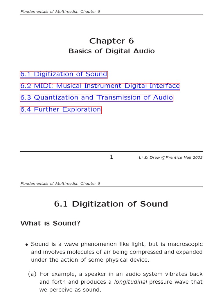 Digital Audio Fundamentals Explained | PDF | Sampling (Signal ...
