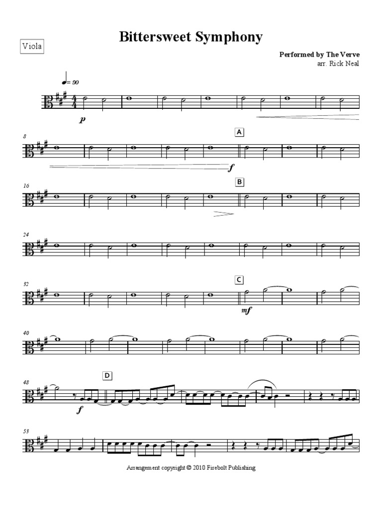 Bittersweet Symphony Viola Pdf