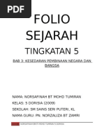 SEJARAH TINGKATAN 5 