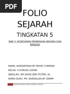 Nota Sejarah Tingkatan 5 Bab 3: KESEDARAN PEMBINAAN NEGARA 
