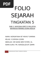 TEMA 10 Kemunculan Dan Perkembangan Nasionalisme Sehingga  TEMA 10 Kemunculan Dan Perkembangan Nasionalisme Sehingga