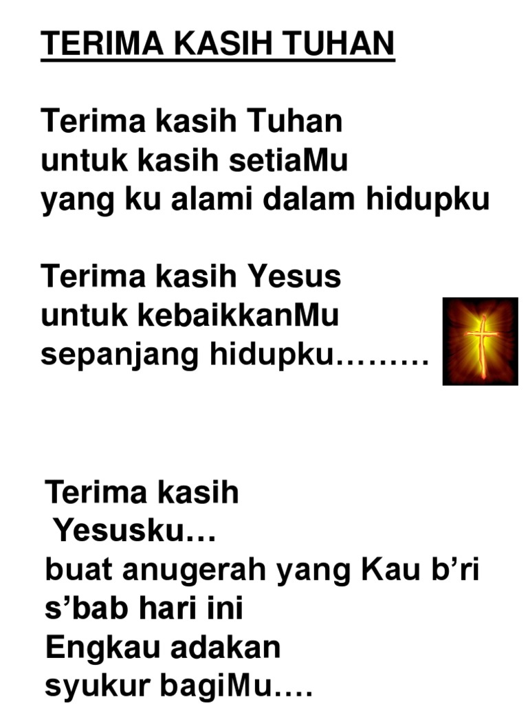 Terima Kasih Tuhan Kilung Pimpin Pdf