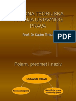 Uvodna Teorijska Pitanja Ustavnog Prava - Prezentacija