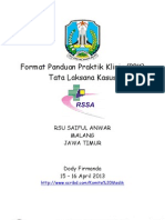 Format Panduan Praktik Klinis Tatalaksana Kasus RS Saiful Anwar Malang Jawa Timur