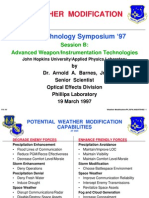 Weather Modification Test Technology Symposium 1997 USAF Dr Arnold a Barnes Jr