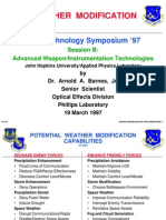 Weather Modification Test Technology Symposium 1997 USAF DR Arnold A Barnes JR