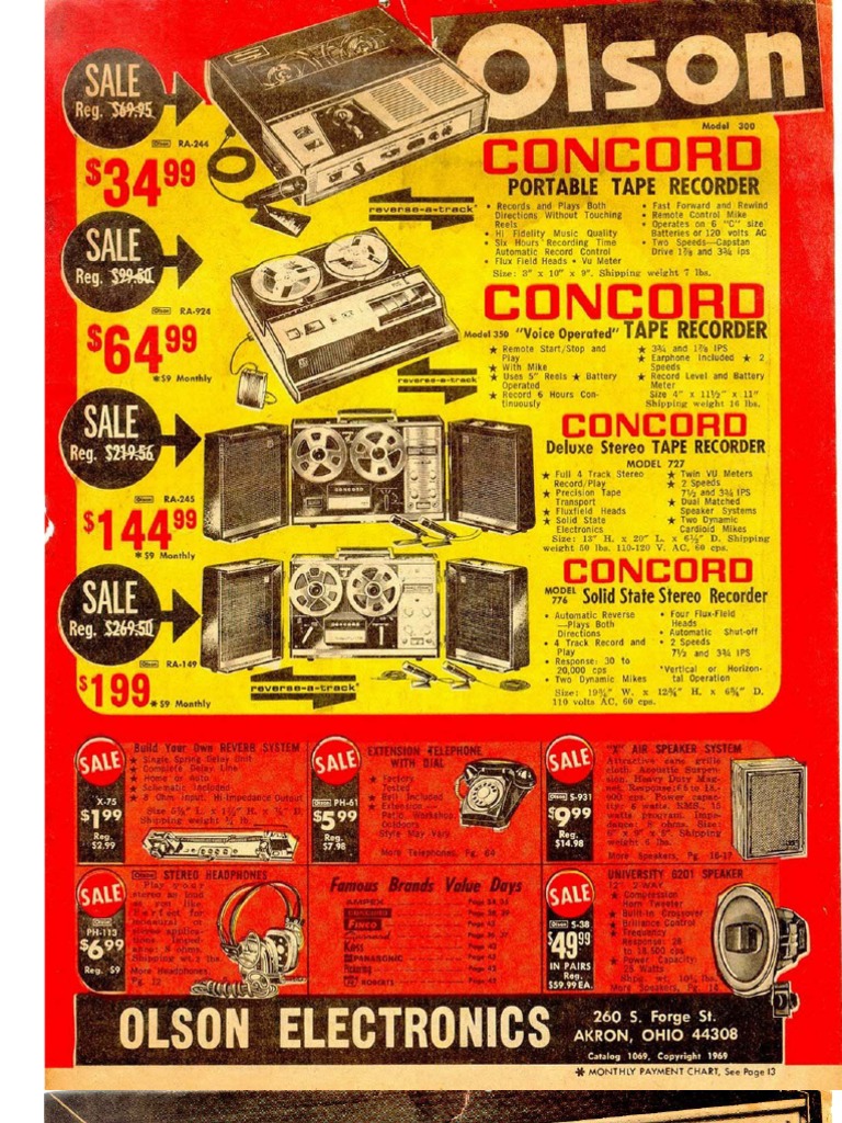 Olson Electronics Catalog 1969