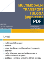 Multimodalni Transport I Uloga Speditera