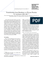 Transitioning From Residency To Private Practice: M. Todd Brandt, DDS, MD