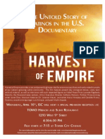 "Harvest of Empire - The Untold Story of Latinos in American" Movie, Reception, Discussion, Fundraiser