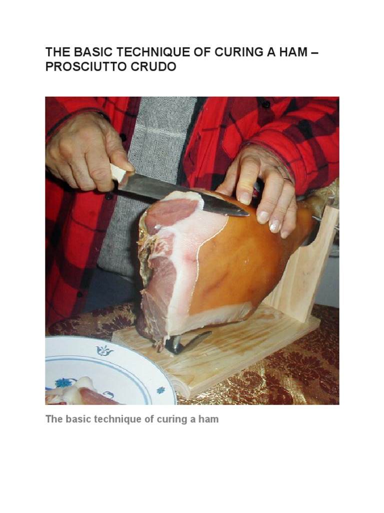 Making Prosciutto From Scratch PDF Ham Curing (Food Preservation)
