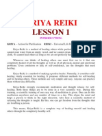 Kriya Reiki Lesson 1