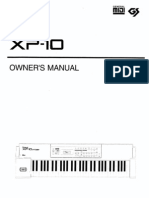 Roland Xp-10 Manual