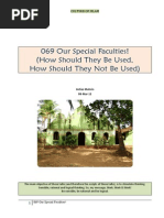 069 Our Special Faculties