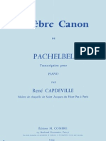 Pachelbel Canon in D Piano Score Sheet