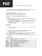 COBOL Quick Refresher