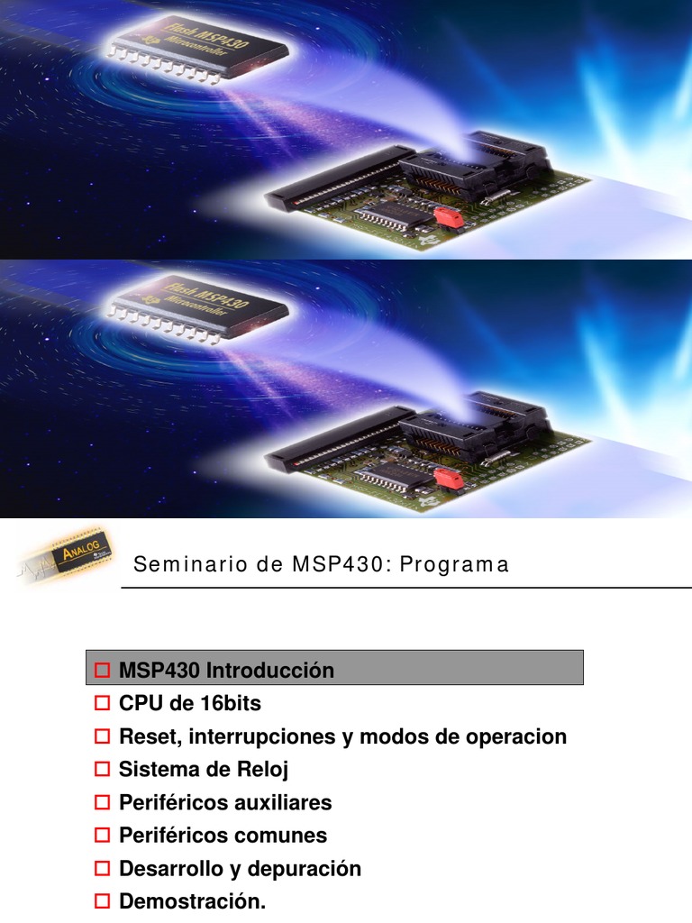 Introducción a MSP430 y su CPU | PDF | Unidad Central de procesamiento ...