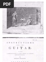 Robert Bremner Instructions For The Guitar 1758