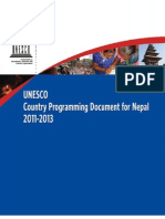 UNESCO Country Programming Document For NEpal 2011 - 2013