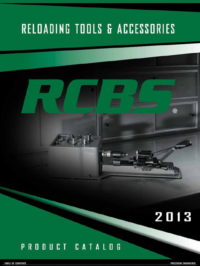 RCBS 2013 Catalog and Parts List Cartridge (Firearms) Bullet