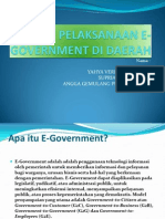 Pelaksanaan E-Government Di Daerah