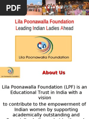 Lila Poonawalla Foundation - Post Graduate Program