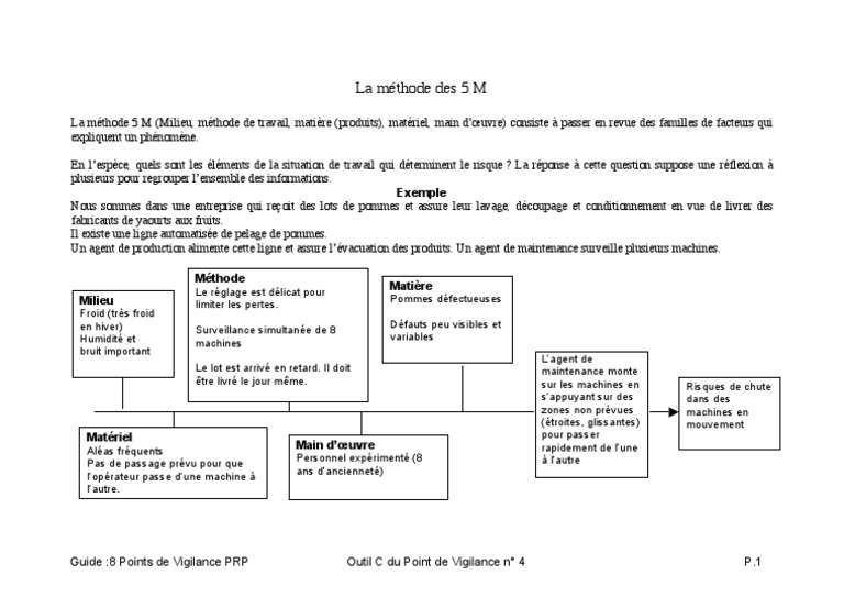 Analyse des Risques avec la Méthode 5 M | PDF | Affaires | Technologie ...