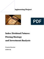 Index Dividend Futures: Pricing Strategy and Investment Analysis