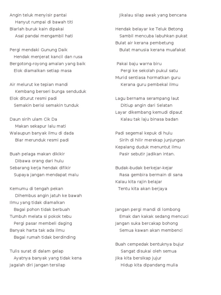 Pantun Nasihat