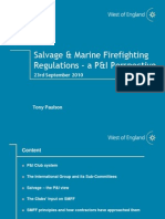 Salvage & Marine Firefighting Regulations - A P&I Perspective