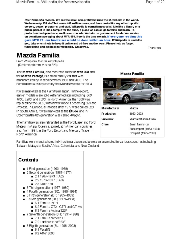 Mazda Protege 1989 1994 Repair Service Manual Pdf