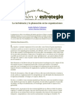 La Turbulencia y La Planeación en Las Organizaciones