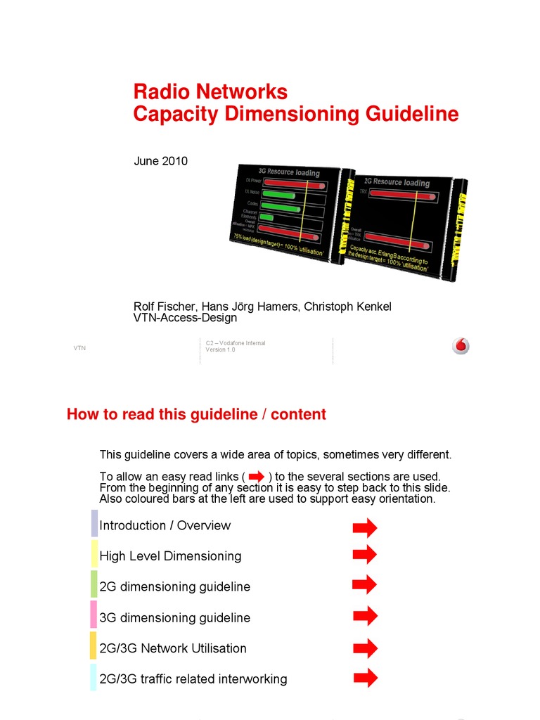 Radio Networks Capacity Dimensioning Guideline | PDF | High Speed ...