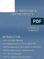 Casting Procedure & Casting Defects