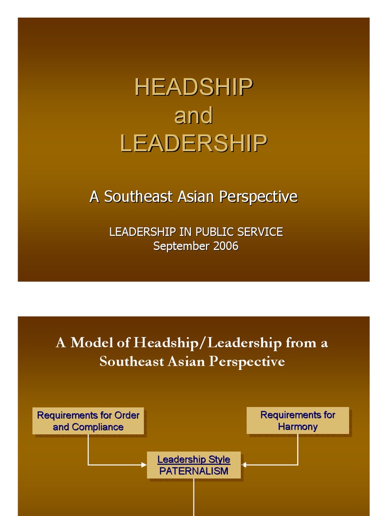 Headship or Leadership - Handout - 3 | PDF | Leadership | Action ...