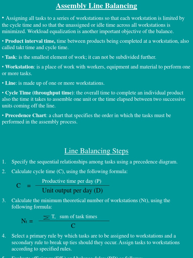 Line Balancing | PDF | Teaching Mathematics | Business