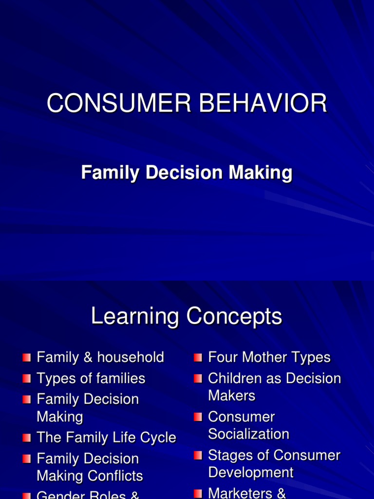 Family Decision Making | PDF