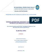 00. SILABO DOCENCIA UNIVERSIT. PEDAG. y DIDÁCT. EN SISTEMA Cs. EDUCAC