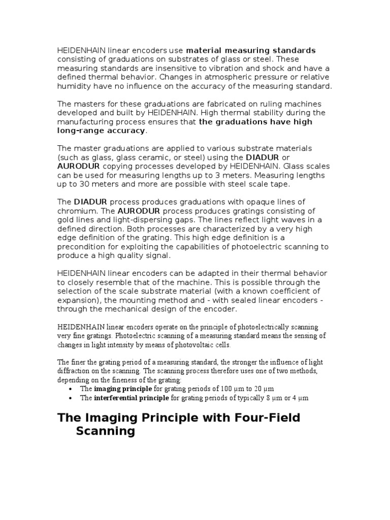 HEIDENHAIN Linear Encoders PDF Interference (Wave Propagation