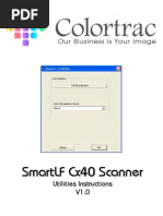 Colortrac Cx40 Utilities Service Manual