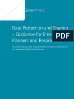 England-Data Protection and Sharing-Guidance For Emergency Planners and Responders