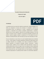 Orientaciones Del Aula Ingles I y Contenidos Tematicos 2 Sem 2010 PDF