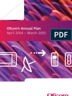 OFCOM Annual Plan 2004-2005